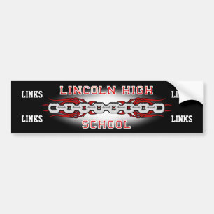 Autocollant De Voiture Lincoln High School Links Bumper sticker
