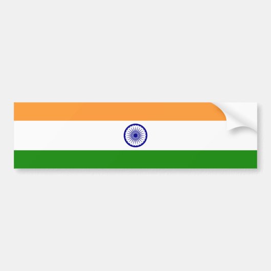 Autocollant De Voiture L'Inde/drapeau indien (Devant)