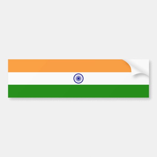 Autocollant De Voiture L'Inde - drapeau national indien (Devant)