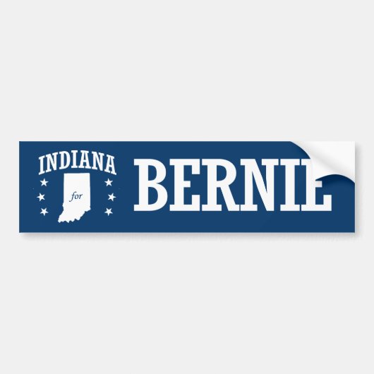 AUTOCOLLANT DE VOITURE L'INDIANA POUR DES PONCEUSES DE BERNIE (Devant)