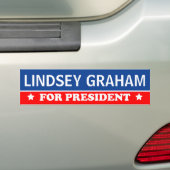 Autocollant De Voiture Lindsey Graham pour le président 2016 (En voiture)