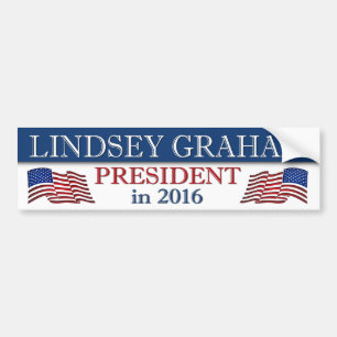 Autocollant De Voiture Lindsey Graham Présidente en 2016