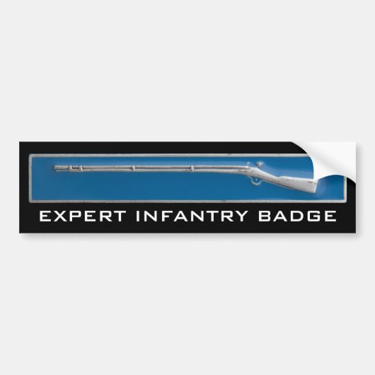 Autocollant De Voiture L'infanterie experte Badge (Devant)