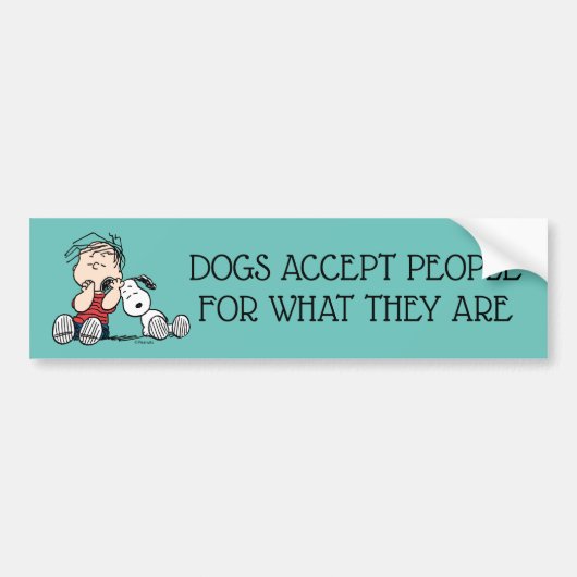 Autocollant De Voiture Linus consolé avec l'oreille de Snoopy (Devant)