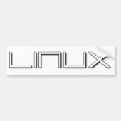AUTOCOLLANT DE VOITURE LINUX (Devant)