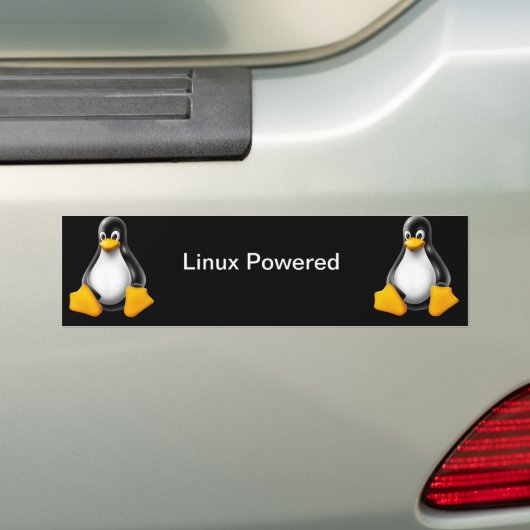 Autocollant De Voiture Linux a actionné l'adhésif pour pare-chocs (En voiture)
