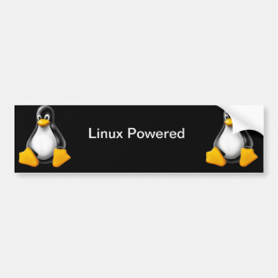 Autocollant De Voiture Linux a actionné l'adhésif pour pare-chocs