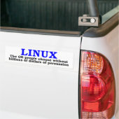 Autocollant De Voiture Linux. Les personnes d'OS choisissent… (Sur camion)
