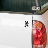 Autocollant De Voiture Lion bavarois noir (Sur camion)