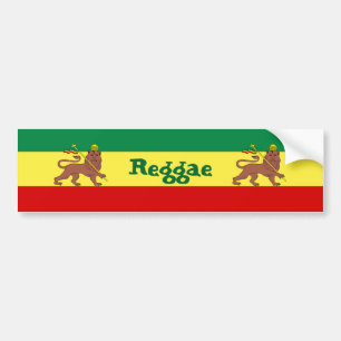 Autocollant De Voiture Lion de reggae de Rasta de Judah
