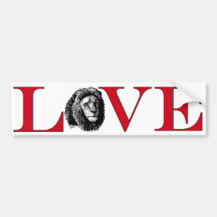 Autocollant De Voiture Lion Lover Bumpersticker