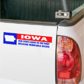 AUTOCOLLANT DE VOITURE L'IOWA (Sur camion)