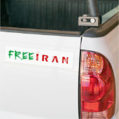 AUTOCOLLANT DE VOITURE L'IRAN LIBRE (Sur camion)