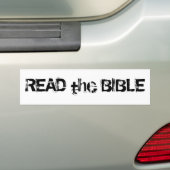 Autocollant De Voiture Lire la Bible Blanc Noir (En voiture)
