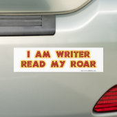 Autocollant De Voiture Lire Mon Auteur Roar Motto Funny (En voiture)