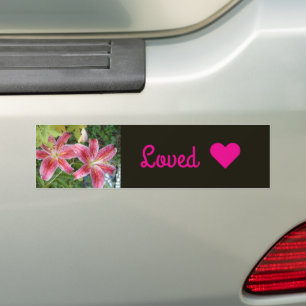 Autocollant De Voiture Lis Stargazer Jardin Floral