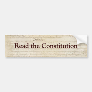 Autocollant De Voiture Lisez la constitution