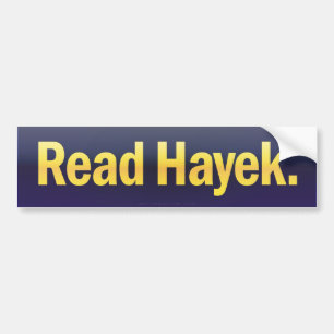 Autocollant De Voiture Lisez l'adhésif pour pare-chocs de Hayek