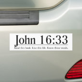 Autocollant De Voiture Lisez le 16h33 de John de bible (En voiture)