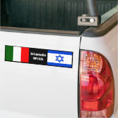 Autocollant De Voiture L'Italie Et Israël (Sur camion)