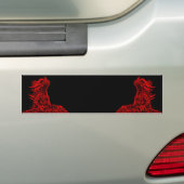Autocollant De Voiture Little red Dragon (En voiture)