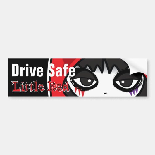 Autocollant De Voiture Little Red Drive Safe (Devant)