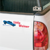 Autocollant De Voiture Little Weiner Square (Sur camion)