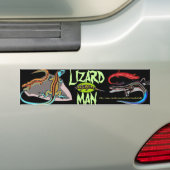Autocollant De Voiture "Lizard Man" (En voiture)