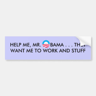 Autocollant De Voiture l'obamasymbol, M'AIDENT, M. BAMA… THEYW…