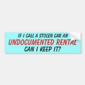Autocollant De Voiture Location non documentée (Devant)