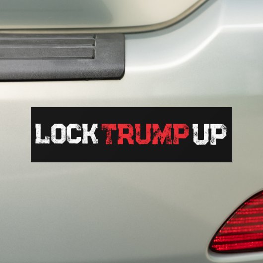 Autocollant De Voiture Lock Trump Up Political (En voiture)