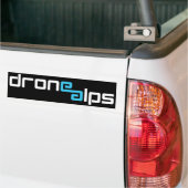 Autocollant De Voiture Logo d'Alpes de bourdon (blanc et bleu) (Sur camion)