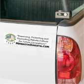 Autocollant De Voiture Logo de MMDC : déclaration, site Web Bumpersticker (Sur camion)