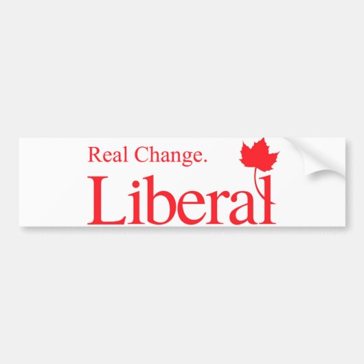 Autocollant De Voiture Logo de Real Change Liberal (Devant)