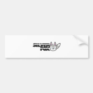Autocollant De Voiture Logo de renard argenté