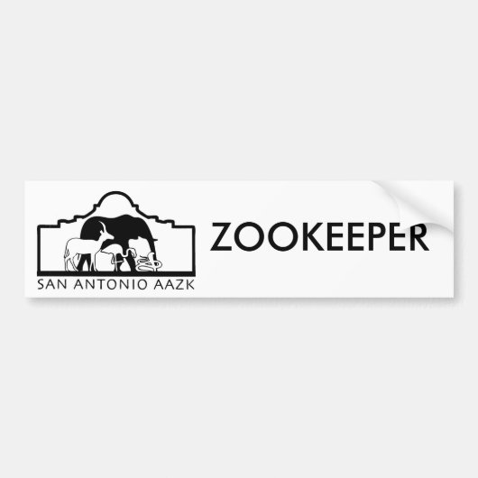 Autocollant De Voiture logo de SA, GARDIEN DU ZOO (Devant)