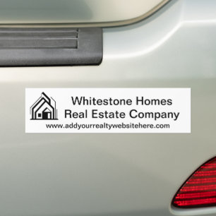 Autocollant De Voiture Logo de société immobilière Realtor personnalisé