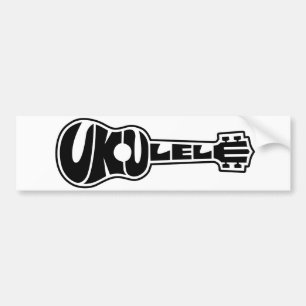 Autocollant De Voiture Logo d'ukulélé