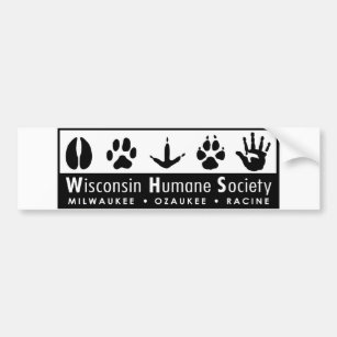 Autocollant De Voiture Logo humanitaire de société du Wisconsin