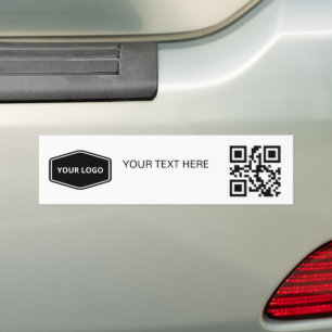Autocollant De Voiture Logo personnalisé et texte professionnel QR Code p
