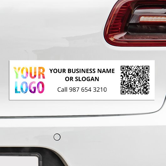 Autocollant De Voiture Logo professionnel personnalisé QR Code promotionn