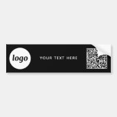 Autocollant De Voiture Logo simple et texte professionnel QR Code promoti (Devant)