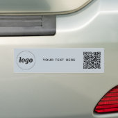 Autocollant De Voiture Logo simple et texte professionnel QR Code promoti (En voiture)