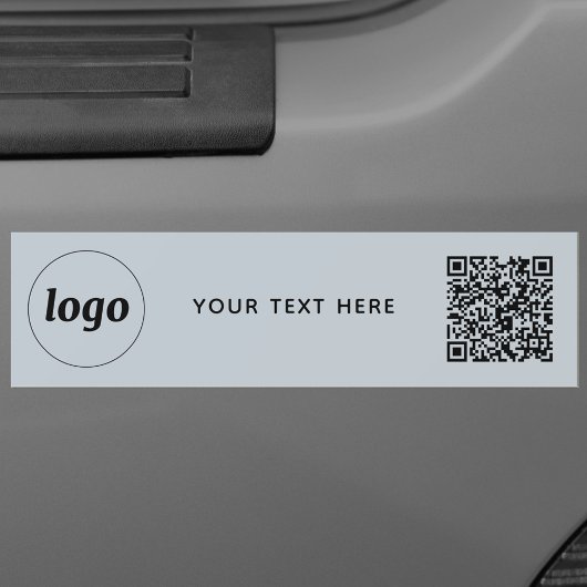 Autocollant De Voiture Logo simple et texte professionnel QR Code promoti