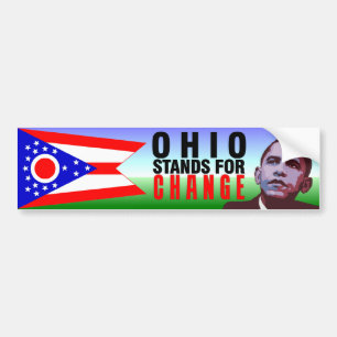 Autocollant De Voiture L'Ohio représente le changement - adhésif pour