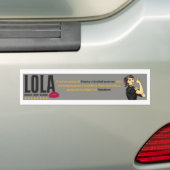 AUTOCOLLANT DE VOITURE LOLA (En voiture)