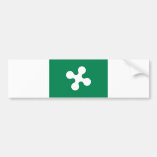 Autocollant De Voiture lombardia du comté de l'Italie de drapeau de