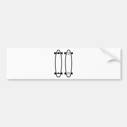 Autocollant De Voiture Longboards (Devant)