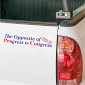 Autocollant De Voiture L'opposé du progrès est le congrès (Sur camion)