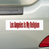 Autocollant De Voiture Los Angeles est ma religion (En voiture)